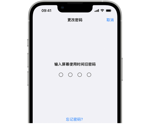 钦南iPhone屏幕维修分享iPhone屏幕使用时间密码忘记了怎么办 