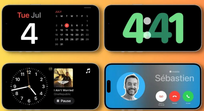 钦南苹果手机维修分享iOS17横屏充电待机显示有什么好处 