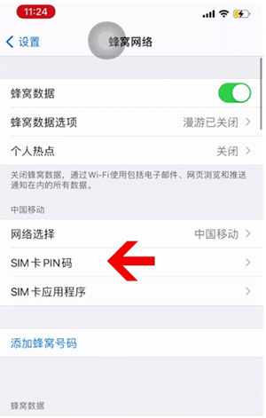 钦南苹果14维修网分享如何给iPhone14的SIM卡设置密码 