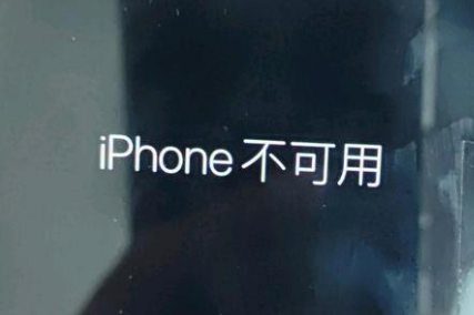 钦南苹果服务网点分享锁屏界面显示“iPhone 不可用”如何解决 