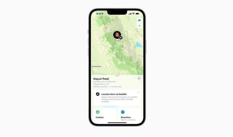 钦南苹果14维修分享iPhone14系列中 FindMy功能通过卫星分享位置方法教程 